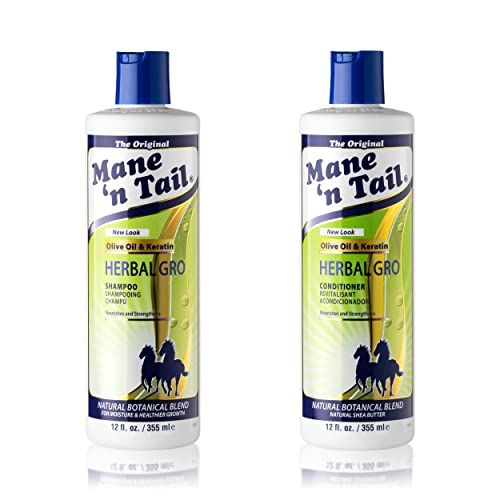 Mane &#39;n Tail Herbal Gro Shampoo  Conditioner (12 oz Each), Olive Oil Complex That Helps Strengthens &amp; Nourishes Hair