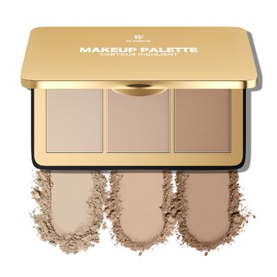 FV Contour Palette Powder, Smooth &amp; Easy to Blend, Ultra-fine &amp; Long Lasting, Cool Toned Contour Powder with Natural Look, Face Shaping Contour Powder for FairLight Skin, Cruelty-free