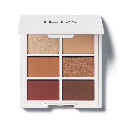 ILIA - The Necessary Eyeshadow Palette | Cruelty-Free, Vegan, Talc-Free, Matte, Satin  Metallic Highly Pigemented  Blendable Finishes (Warm Nude, 6 x 0.05 oz | 1.5 g)