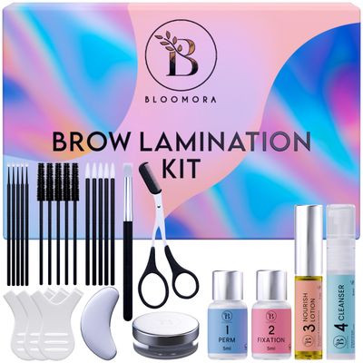 Eyebrow Lamination Kit, At Home Brow Lamination Kit, Brow Lift Kit for BeginnerProfessional, Eye Brow Lamination Kit  Instructions, Lasts 6-8 Weeks, 15 Applications, Safe &amp; Effective