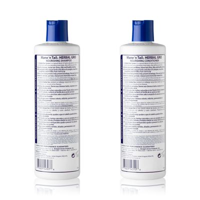 Mane 'n Tail Herbal Gro Shampoo  Conditioner (12 oz Each), Olive Oil Complex That Helps Strengthens &amp; Nourishes Hair