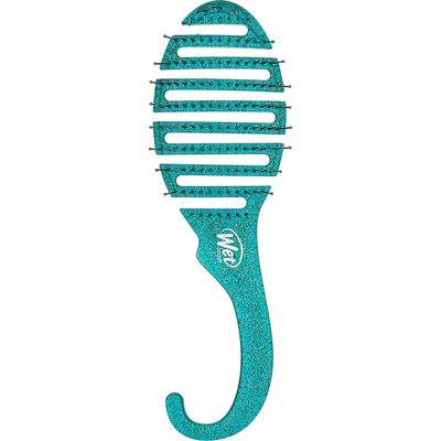 Wet Brush Shower Hair Brush Detangler - Exclusive Ultra-soft IntelliFlex Bristles - Minimizes Pain And Protects Against Split Ends &amp; Breakage - Comb For Women, Men, Wet &amp; Dry Hair - Green Glitter
