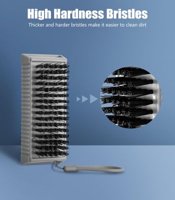 Larbois Nail Brush for Cleaning Fingernails, 2Pack Heavy Duty Nail Brushes Remove Dirt and Paint Fingernail Brush Deep Cleaning Mechanical Nail Scrub Brush Two-Sided with Hanging Rope
