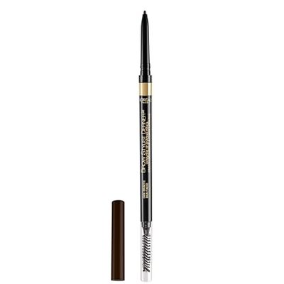 L&#39;Oreal Paris Makeup Brow Stylist Definer Waterproof Eyebrow Pencil, Ultra-Fine Mechanical Pencil, Draws Tiny Brow Hairs and Fills in Sparse Areas and Gaps, Dark Brunette, 0.003 Ounce (Pack of 1)