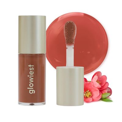glowiest Dream Glow Tinted Lip Oil  3-in-1 Formula Lip Gloss with a high shine finish, Non-sticky Long Lasting | Korean Plumped Tinted Lip Oil - 0.19 fl. oz. 5.7 ml (003 DUSTY ROSE, Original)