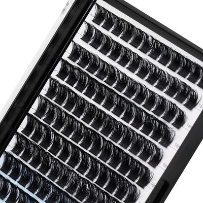 10Rows,Large Pack Grafting Mixed 10-12-14-16mm14-16-18mm12-14-16mm Wide Stem Cluster Eyelashes D Curl Individual False Eyelashes Home DIY Eye Lashes Extensions (mixed 14-16-18mm)