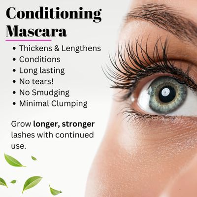 Fifth & Skin NATURLASH Natural Mascara (BLACK) - Hypoallergenic Mascara for Sensitive Eyes - Vegan & Cruelty Free Mascara - Gluten Free - Paraben Free - Nourish, Lengthen & Thicken