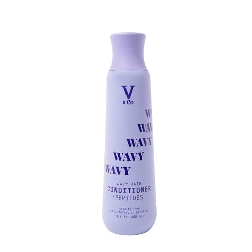 V&amp;Co. Beauty Wavy Hair Conditioner with Peptide Technology, 12 oz