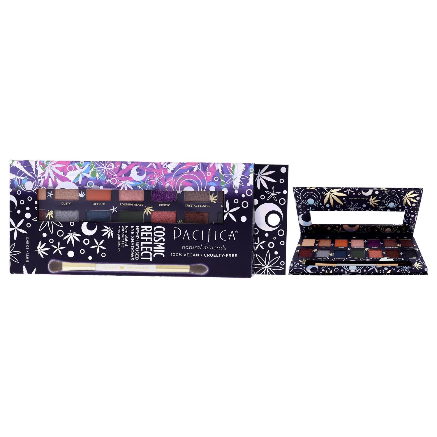 Pacifica Cosmic reflect palette (14 shades), 0.45 Ounce,Powder