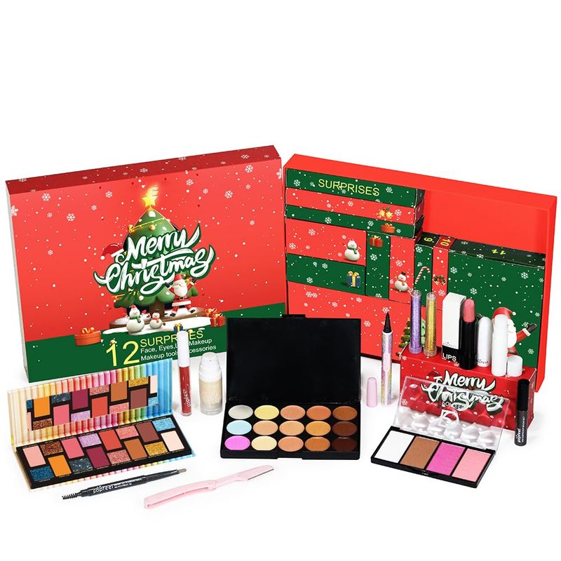 Holiday Makeup Gift Set, Makeup Gifts Kit For Girls 10-12, Makeup Kit For Kids Mom Girlfriend Beginners Teens, Makeup Gift Kits For Women, Makeup Gift Set For Girls 8-10