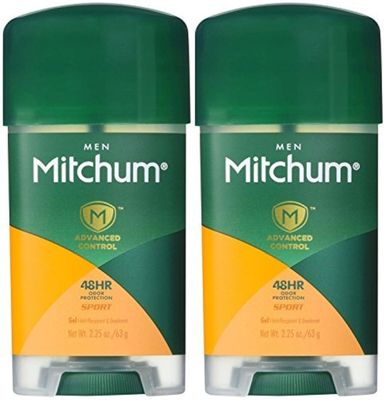 Mitchum Clear Gel Antiperspirant &amp; Deodorant for Men, Super Sport - 2.25 oz - 2 pk
