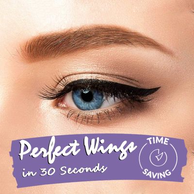 iMethod Eyeliner Stamp 2 Pens Winged Eyeliner Stamp, Perfect Wing Cat Eye Stamp, Long Lasting Liquid Eye Liner, Waterproof &amp; Smudgeproof Makeup