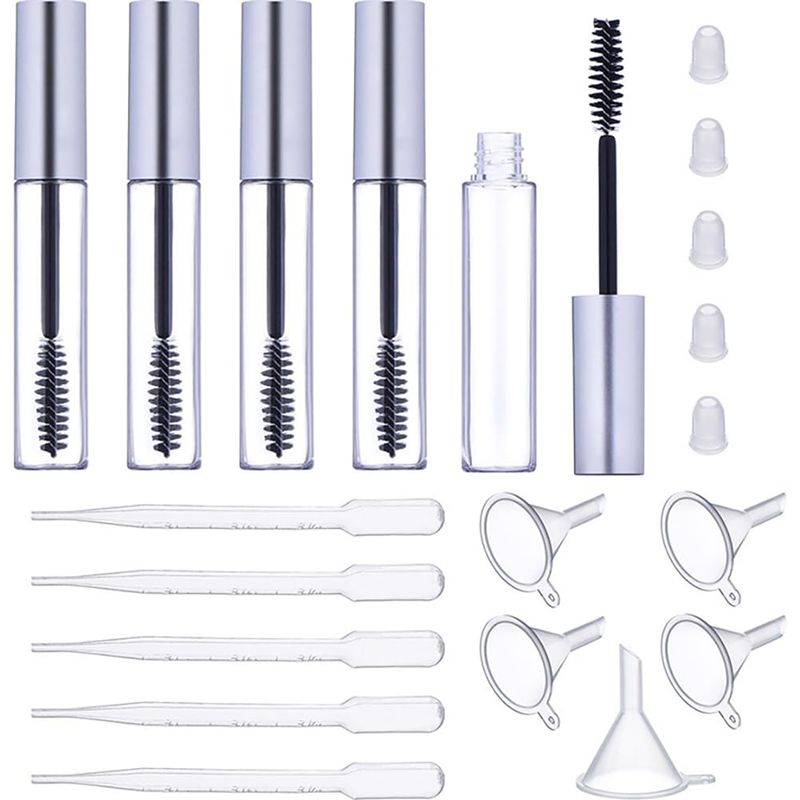 Mascara Tubes Empty For Castor Oil Empty Mascara Tube Eyelash Wand Reusable Empty Mascara Tube And Wand Transfer Funnels