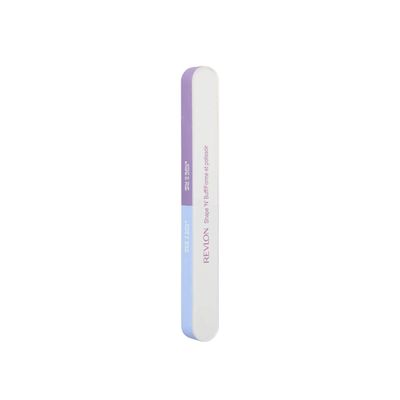 Revlon Nail Buffer, Gifts for Women, Stocking Stuffers, Shape &#39;N&#39; Buff Nail File &amp; Buffer, Nail Care Tool, All-in-One Shaping &amp; Buffing, Easy to Use (Pack of 1)