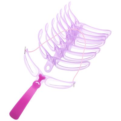 Ipetboom Set 8 Reusable Eye Brow Stencil Template Card with Handle and Strap, Long Lasting Waterproof Stencils for Brow Washable Make up Plastic Card , Pink.