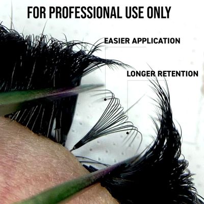 One V Salon, 500 Loose Professional Use Premade Fans, C Curl, 20D-0.05, 9-16mm