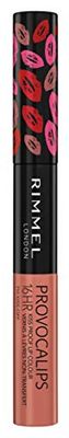 Rimmel London Provocalips 16hr Kiss-Proof Lip Color - Two-Step Liquid Lipstick to Lock in Color and Shine - 710 Kiss-Off, .14 fl.oz.
