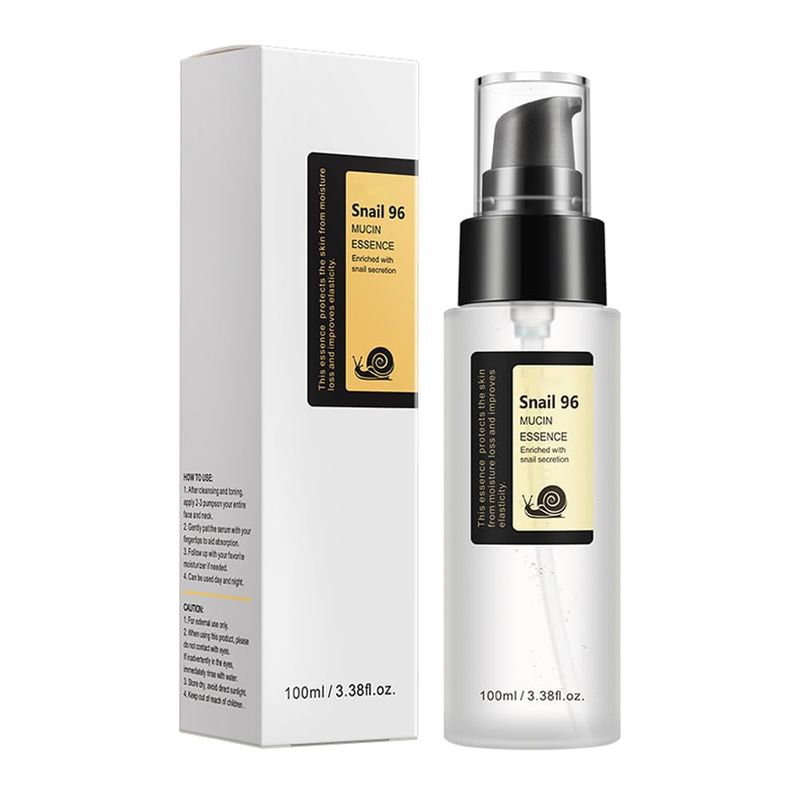 Advanced Snail Mucin 96% Power Repairing Essence, Snail Mucin 96% - Anti-Aging Serum, With Snail Secretion Filtrate For Dull And Damaged Skin, Anti-Aging &amp; Discoloration Correcting(100ml)
