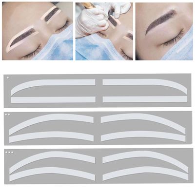 Eyebrow Stencil Stickers Airbrush Eyebrow Sticker Stencil Eyebrow Auxiliary Stickers,6 Pairs Eyebrow Auxiliary Stickers Disposable Adhesive Eyebrow Pattern Sticker