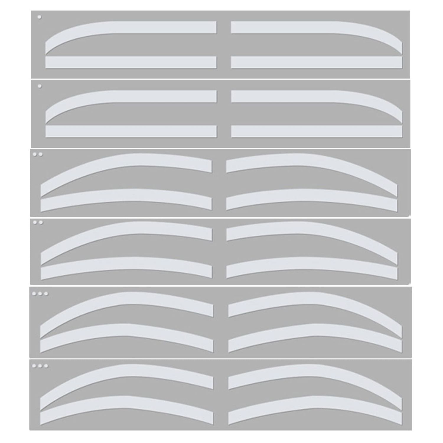 Eyebrow Stencil Stickers Airbrush Eyebrow Sticker Stencil Eyebrow Auxiliary Stickers,6 Pairs Eyebrow Auxiliary Stickers Disposable Adhesive Eyebrow Pattern Sticker