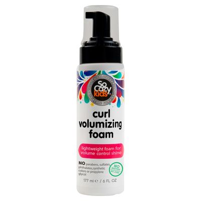 SoCozy Curl Volumizing Foam For Kids Hair, Synthetic Colors or Dyes, 6 Fl Oz (578)