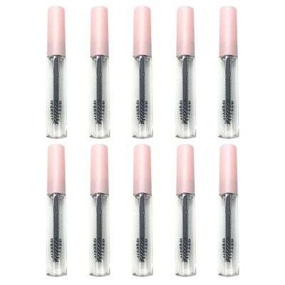 FOMIYES Empty Mascara Tubes with Wand 10Pcs 5ml Refillable Mascara Containers for Castor Oil DIY Cosmetic Pink