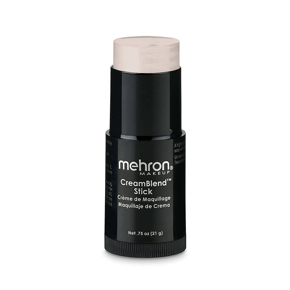 Mehron Makeup CreamBlend Stick | Face Paint, Body Paint, &amp; Foundation Cream Makeup | Body Paint Stick Perfect for Halloween Makeup .75 oz (21 g) (Butterfly Ivory)
