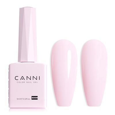 CANNI Light Pink Gel Nail Polish, 1Pcs Baby Pink Gel Polish Soft Pale Pink Color Nail Polish Gel High Gloss Soak Off U V Gel Nail French Nail Manicure Salon DIY