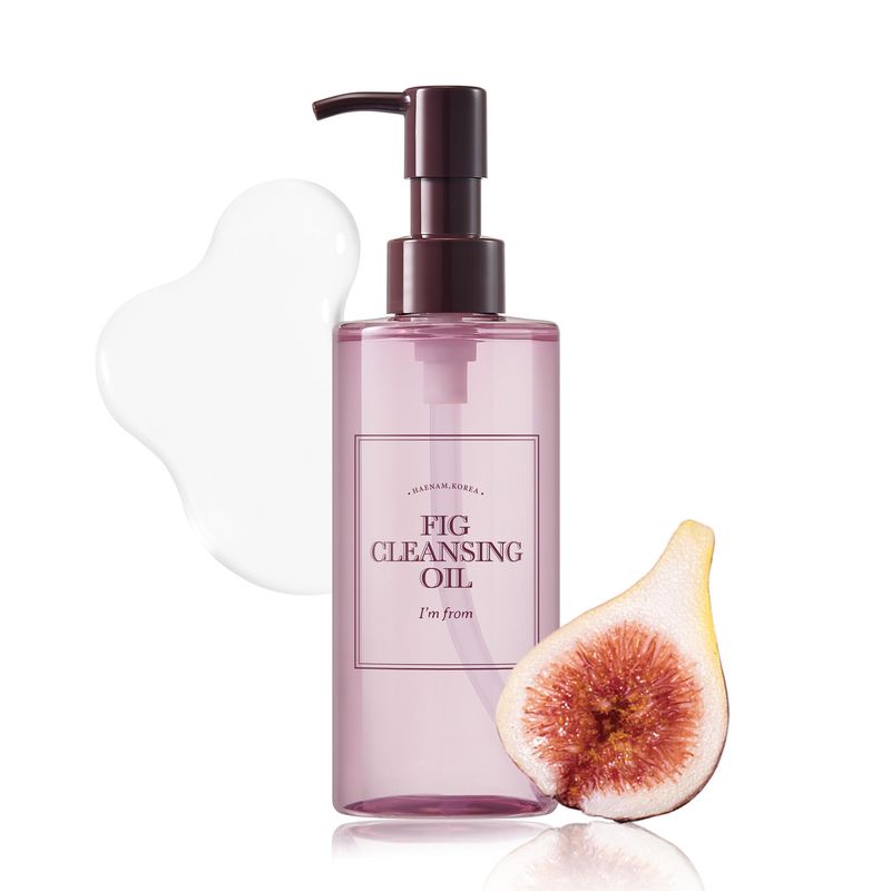 Im from Fig Cleansing Oil, Korean daily makeup remover for face, 5% Fig oil water, 8 types of vegetable oil for sensitive skin, Hydrating Korean oil cleanser, blackheads