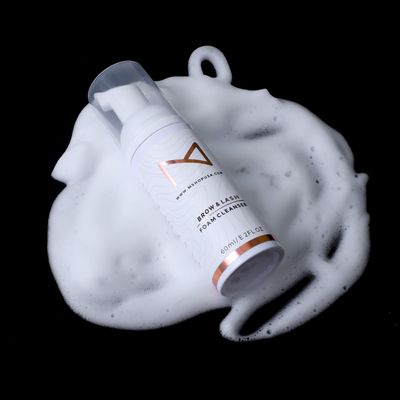 M - Permanent Makeup Brow &amp; Lash Foam Cleanser For Eyelash Extensions, Microblading, Powder Brows, Eyebrows, Nano Brows, Permanent Make Up 60ML