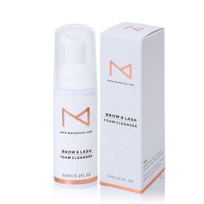 M - Permanent Makeup Brow &amp; Lash Foam Cleanser For Eyelash Extensions, Microblading, Powder Brows, Eyebrows, Nano Brows, Permanent Make Up 60ML