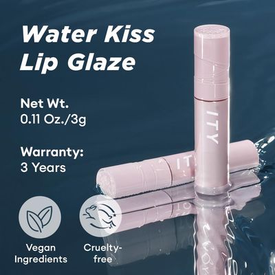 ITY Water Kiss Lip Gloss for Women, Deep Hydration Lip Plumper for Makeup, Lustrous Shine Lip Sheer for Natural Look, 6 Colors, Glossy Pigment, 3g in Coral Reef
