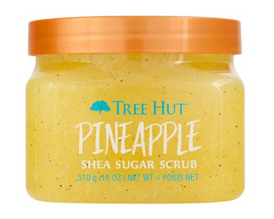 Tree Hut Pineapple Shea Sugar Scrub | Exfoliating Body Scrub Removes Dead, Dry Skin for a Soft &amp; Hydrated Feel | Nourishing Essential Body Care | 18 fl oz.