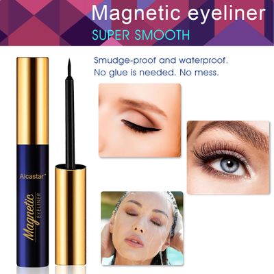 3D Magnetic Eyelashes with Eyeliner Kit, Magnetic Lashes with Applicator, Updated Most Natural Look,Strongest Hold,Waterproof, Reusable Magnet Eyelashes Easy to Use.(10 Pairs &amp; 4 Liner)