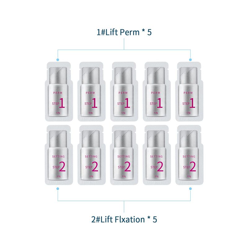 Fast Perm Lash Lift Kit Eyelash Perm Kit Perm&amp;Setting Lotion (Quantity 25 Packs)