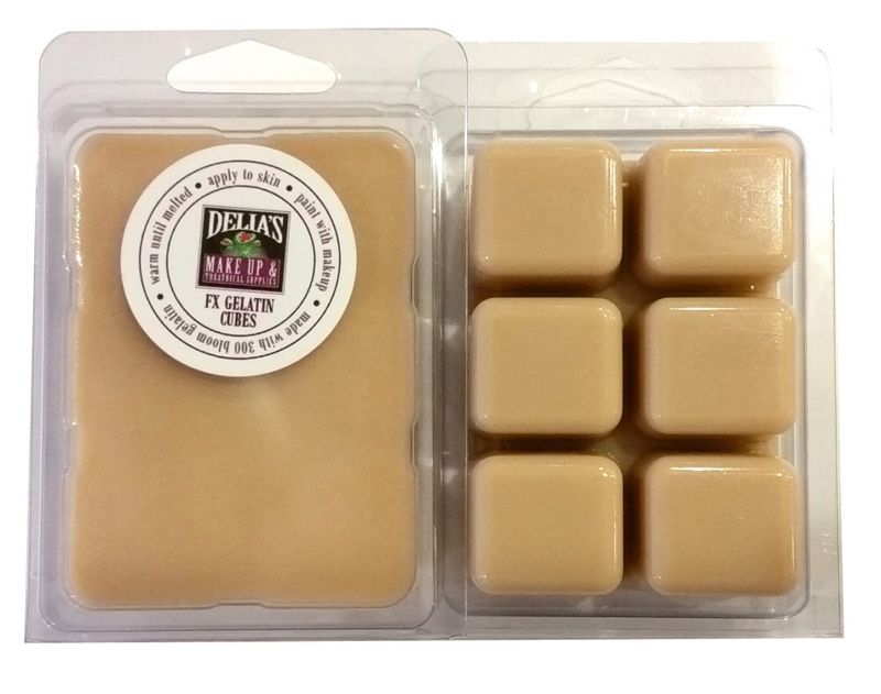 Pro FX Gelatin Cubes 4 oz. SCAR TONE  Death Flesh Color - Special Effects, FX Makeup, Scars, EASY!