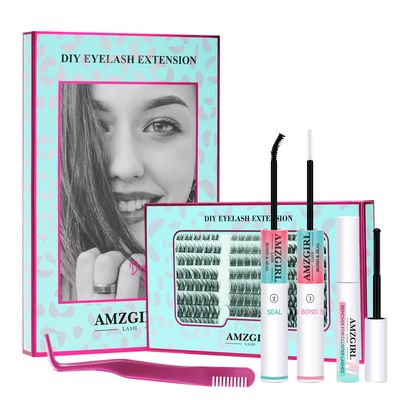 Diy Lash Extension Kit 144 Eyelash Clusters Individual Lashes Extensions Kits With Cluster Lashes Wispy, Lash Bond &amp; Seal, Lash Remover,Applicator at Home Lash Extensions Kit(SMH,C-Mix8-16mm kit)