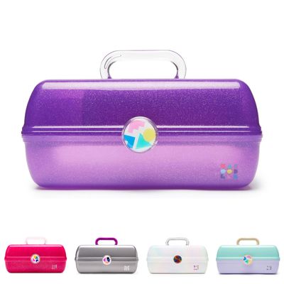 Caboodles On-The- Go Girl, Purple Jelly Sparkle, 1 Count (Pack of 1)