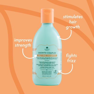 Nature Spell Hair Shampoo for Hair Growth, Infused with Ayurvedic Herbs, Vegan &amp; Sulphate-Free, Suitable for All Hair Types, 10.14 Fl Oz