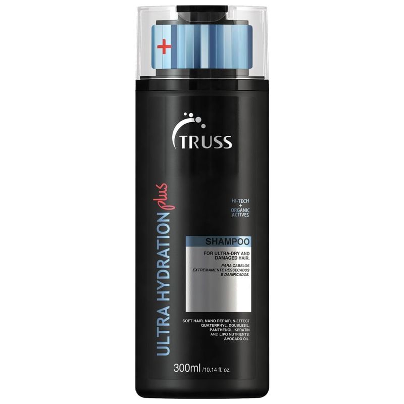 TRUSS Ultra Hydration PLUS Shampoo - For Color and Chemical Treated Hair - Restores Elasticity, Revitalizes, Adds Body &amp; Shine to All Hair Types &amp; Textures