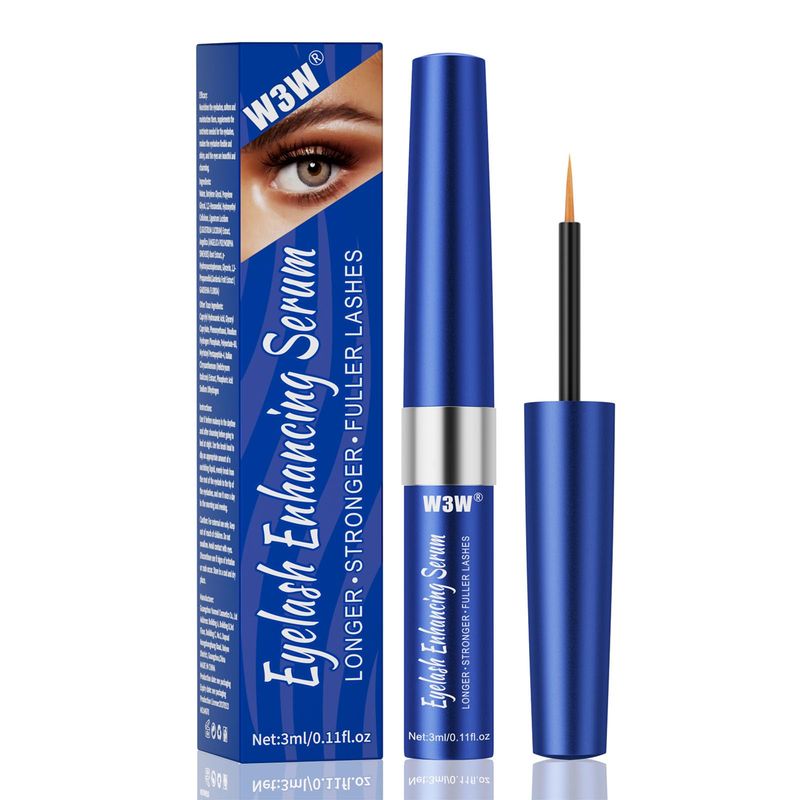 Eyelash Serum,Natural Lash Serum Eyelash Growth Serum,3 ML Lash Serum for Eyelash Growth,Boost Lash Enhancing Serum for Natural Longer, Fuller,and Thicker Lashes (Dark Blue)