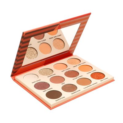 EBIN NEW YORK Coral Oasis - Secret of Pharaoh Eyeshadow Palette, Highly Pigmented and Blendable, Cruelty-Free, Long-Lasting Matte &amp; Shimmer