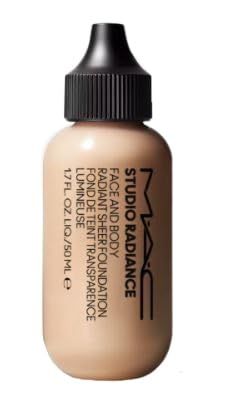 M.A.C Studio Radiance Face And Body Radiant Sheer Foundation - N0 (Fair beige with neutral peachy undertones for fair skin) 50ML  1.7 FL OZ