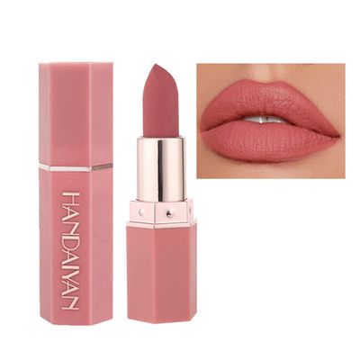 ZHISHUDL Nude Lipstick Matte Lipstick Nude Lip Stick,Matte Lip Stick Long Lasting Non Stick Cup Not Fade High Pigmented,Nude Lip Stain Makeup for Women - 04 Honey Peach