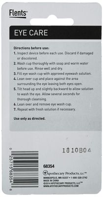 Flents Eye Wash Cup, Wash Out Dirt, Loose Eyelashes, &amp; Other Irritants White