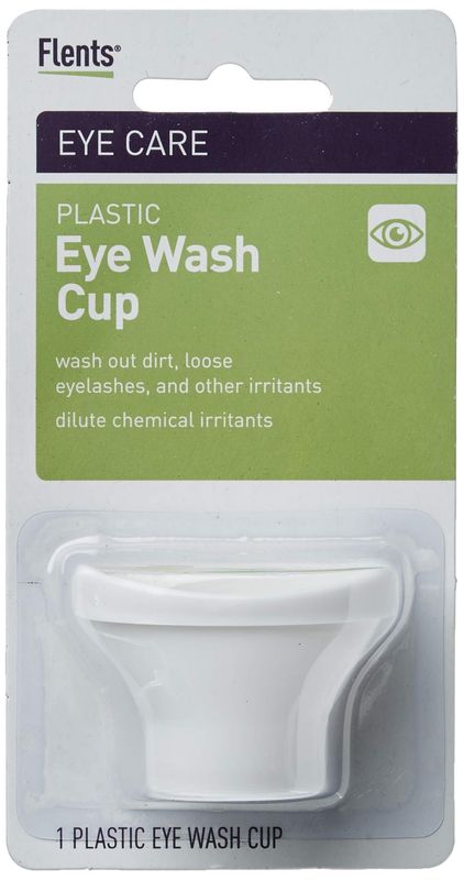Flents Eye Wash Cup, Wash Out Dirt, Loose Eyelashes, &amp; Other Irritants White