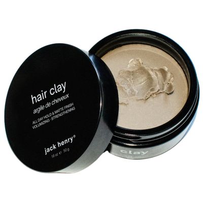 Jack Henry Hair Clay Styling Product, Add Thickness &amp; Texture, 4 Ingredients, 1.6 oz