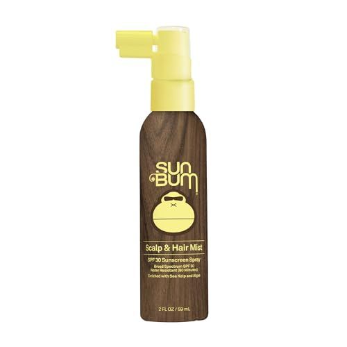 Sun Bum Original SPF 30 Sunscreen Scalp and Hair Mist I Vegan and Hawaii 104 Act Compliant (Octinoxate Oxybenzone Free) I Broad Spectrum UVAUVB Sunscreen Spray with Vitamin E I 2 OZ