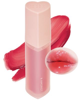 HOLIKA HOLIKA Heart Crush Bare Glaze Tint - K-Beauty Girlish &amp; Juicy Color Lip Tint with Moisture Essence, Long-Lasting Moisture &amp; High Shine, 0.1 fl.oz. (01 AMORIST)