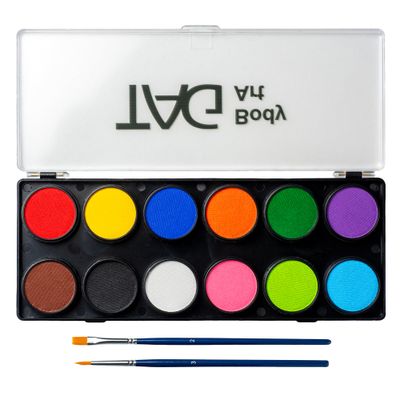 TAG Face &amp; Body Paint - Regular Palette 12 x 10g